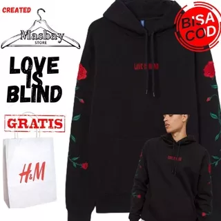 Hoodie H&M Love Is Blind Collection FREE PAPER BAG HnM