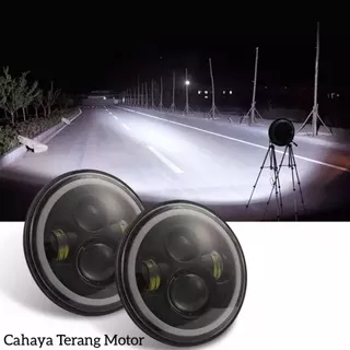 Lampu Daymaker 5.75 Inch , Universal Motor & Mobil Jeep,CB,Harley,RxKing,Megapro,Tiger,Classic, Dll