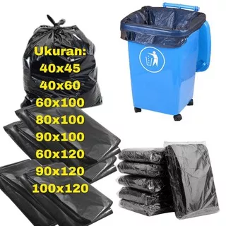 40 x 60 PLASTIK ONLINE SHOP MEREK POS Packing Besar Sampah Hitam Kantong Sampah Besar 40 x 60 100lbr
