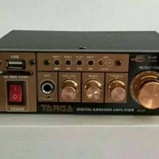 Amplifier TARGA USB AC/DC Karaoke Cocok buat dirmh dan dimobil.