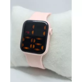 jam tangan digital led pink