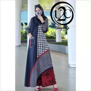 Dress Rumi by U2C | Dress Rumi U2C | Gamis Rumi | Dress Batik | Gamis Batik | Gamis Motif | Gamis Polos | Dress Katun