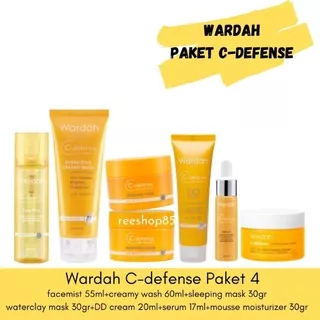 Wardah C-Defense Paket Lengkap | Wardah C-defense Facemist DD Cream Serum | Skincare Wardah
