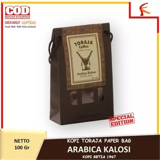 Kopi Toraja Arabica Kalosi Paperbag Khas Sulawesi 100 gr