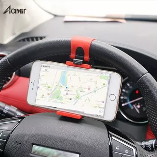 JM AAMIR Universal Car Holder Steering wheel clip mount stand holder - AMOT02