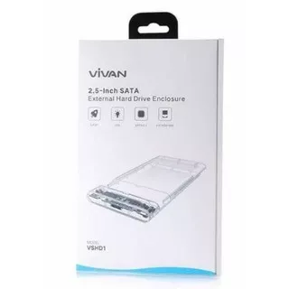 Casing Hardisk External HDD External Case 2.5 USB 3.0 VIVAN VSHD1 U3 2.5 Inch SATA USB 3.0 Enclosure