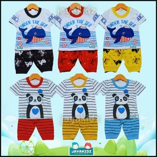 Setelan Baju Bayi Laki Laki Murah Usia Baby Newborn 6 12 Bulan-Stelan Set Baju Kaos Bayi Celana Joger Anak Cowok Laki Laki Merk EROS 0 3 6 12 Bulan 1 Tahun