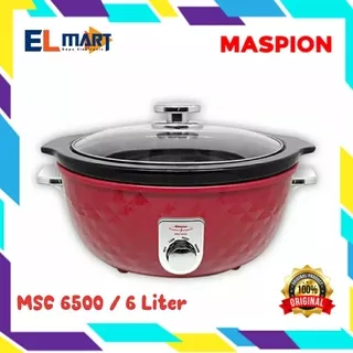 Maspion Slow Cooker 6 Liter MSC 6500 - MSC6500 Pemasak Lambat 6 Liter mudah dibersihkan