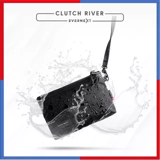 Tas Clutch Tas Tangan Anti Air Hand Bag Organizer Handbag Waterproof Pria Wanita Hitam Black Casual Elegant River Banyak Kompartemen Anti Air Premium Goodank