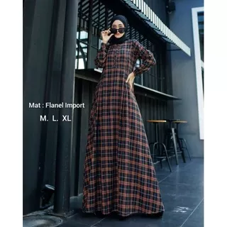 GAMIS FLANEL Gamis syar`i  Premium Import original | fashion muslim | pakaian muslim wanita | gamis | dress |TERBARU TERLARIS COD TATU ORIGINAL