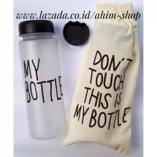 My Bottle DOFF Elegant 545 ML + BAG/Sarung Tas Botol Minum Tritan BPA Free - BLACK