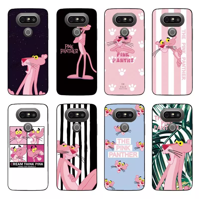 Casing Soft Case TPU Motif Pink Panther untuk LG G7 G6 G5 G4 G3 G2
