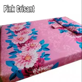 Grosir Seprai Seprei Murah HomeMade motif Pink Crisant