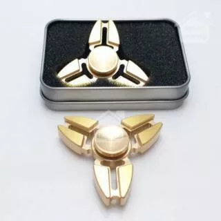 Premium Tri Fidget Metal Brass Hand Spinner Toys