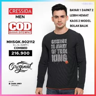 Kaos lengan panjang pria Cressida original Kaos ori Cresida Kaos cressida pria MHSQK.902112 MEN