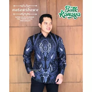 Original Batik Kanaya - NATAWIBAWA baju batik pria Full Furing Bahan Katun Sragenan by Kanaya