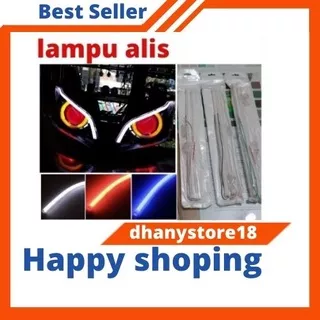 LAMPU LED ALIS NEON 30CM DRL FLEXIBLE/FLEKSIBEL VARIASI MOTOR dan MOBIL