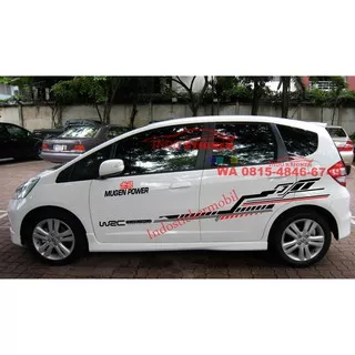 Sticker mobil jazz stiker sticker mobil honda jazz mugen power