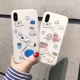 Cartoon Cat Phone Cases Samsung Galaxy S20 FE S20 S10 S9 S8 Plus S10 Lite Note 20 UItra 10 Lite 10 9 8 Soft TPU Case Back Cover