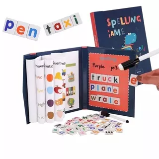 Magnetic Spelling Game Travel Mainan Edukasi anak buku belajar membaca menulis bahasa inggris
