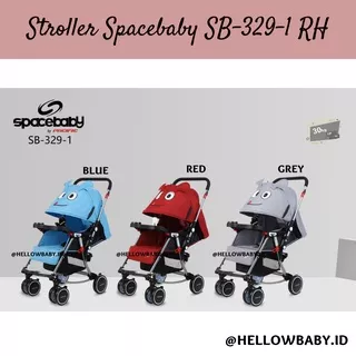 Stroller kereta dorong spacebaby SB 329-1 pegangan bolak balik bisa ayun newborn sampai 30 kg