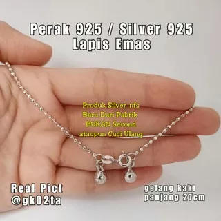 Gelang Kaki Perak Asli 925 Gelang Kaki Wanita Gelang Kaki Gelang Perak 925 Gelang Wanita