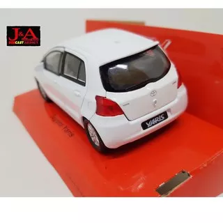 Laris TOYOTA YARIS (PUTIH) - SKALA 1:36 - WELLY (DIECAST-MINIATUR)  terbaru .