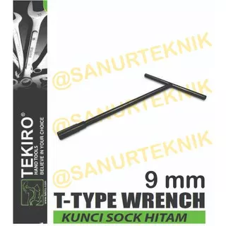 Kunci Sok / Sock T Hitam / T Type Socket Wrench TEKIRO 9mm / 9 mm