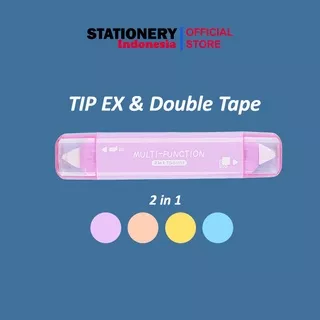 CORRECTION TAPE /  double tape /Glue Tape TIP EX  dengan 2 kegunaan - TWINGO TG-B1813