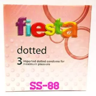 KONDOM FIESTA DOTTED ISI 3 (BINTIK)