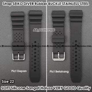 Strap SEIKO DIVER Rubber 22mm Tali JAM 22mm - Strap UNIVERSAL - Strap Smartwatch - Strap Rubber 22mm