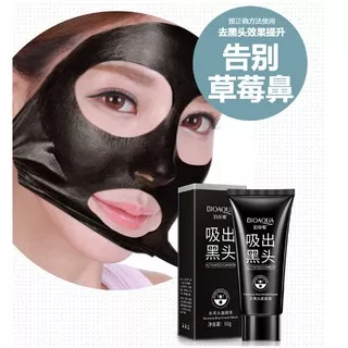 BIOAQUA Charcoal Black Mask Masker Arang Masker Wajah Pembersih Komedo