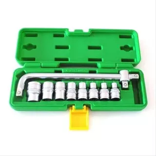 Tekiro socket set / kunci sock set 10 pcs 1/2 8-24mm box plastik