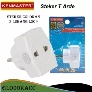 Steker Colokan Listrik 3 Lubang / Kenmaster Plug Adaptor Steker T L009