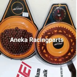 Gir set crf trabas shark power / gear set crf 150 khusus trabasan ready ukuran 50 - 55  / gir crf