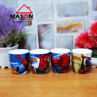 GELAS KERAMIK / MUG KERAMIK MOTIF SPIDERMAN