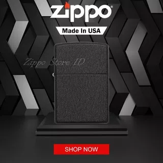 Zippo Classic Black Crackle 236 Garansi Resmi Original USA