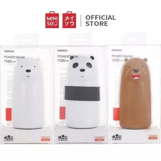 MINISO X WE BARE BEARS! 5WRN. 10000Mah WBB POWER BANK. powerbank miniso murah ready surabaya