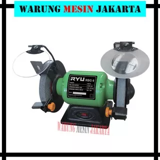 Mesin Gerinda Duduk 6 Inch / RYU RBG 6 / Gurinda Duduk / Bench Grinder