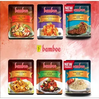 Bumbu Bamboe Asia 6 Varian rasa | Bumbu Dapur | Bumbu Instan | Bumbu Masak Saus Lada Hitam Tom Yum