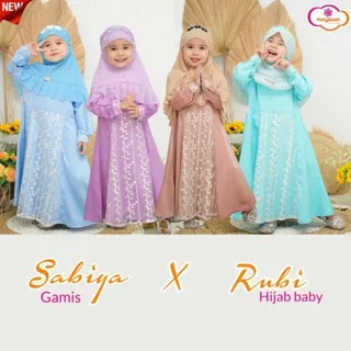 Gamis Anak anak cantik SABIYA WARNA BARU Ready stock