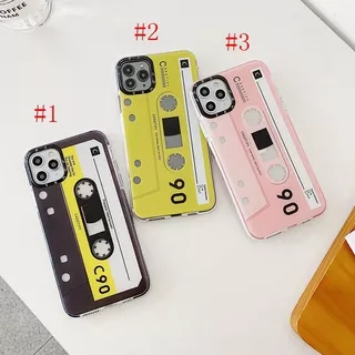 INS Hot Phone Casing Apple iPhone 11 Pro X XR XS MAX 7 8 6 6S Plus SE2 2020 New vintage magnetic tape Silicone Back Soft Cover Coque