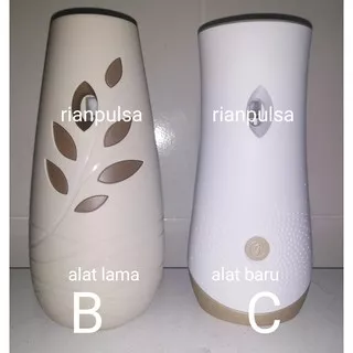 Mesin Dispenser Pengharum Ruangan Otomatis Glade Automatic Device Alat Baru Lama Model Vas Putih