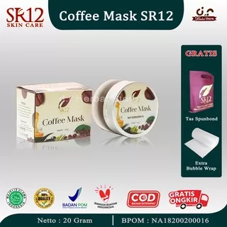 SR12 Coffee Mask Masker Kopi Untuk Menghilangkan Bekas Jerawat Dan Mencerahkan Wajah 20 Gram