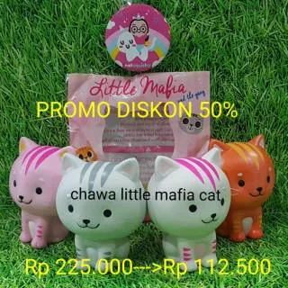 PROMO squishy chawa little mafia cat