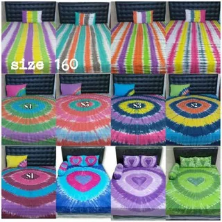 SPREI 160x200cm SPREI HANDMADE MOTIF SMOKE TIEDYE BALI