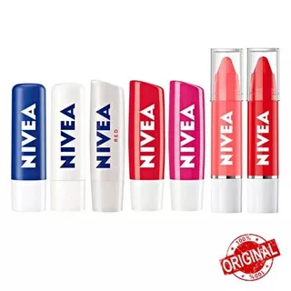 [COD] FREE GIFT - NIVEA Lip Care Balm / Crayon-Original-Soothe-Color-Strawberry Lipstick