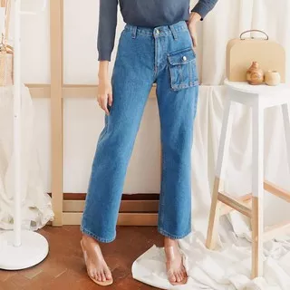 Celana Jeans Wanita Pants Premium Best Seller High Waist jeans Murah Celana Wanita I8E5 Bawahan Terb