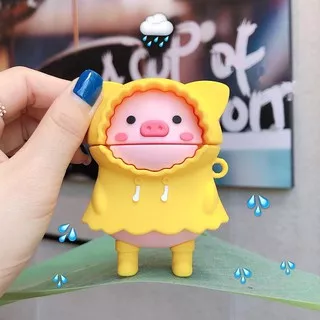 AIRPOD PIG RAINY CASE Airpods Gen 1 2 Airpod Babi Lucu Airpod Cute Pig (tidak termasuk airpod)