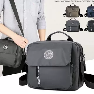 Tas selempang korea tactical branded Cowok tebal banyak slot T9X8 distro gratis ongkir besar kanvas branded keren dewasa bandung terbaru original kulit kanvas multifungsi Pria sekolah anti a